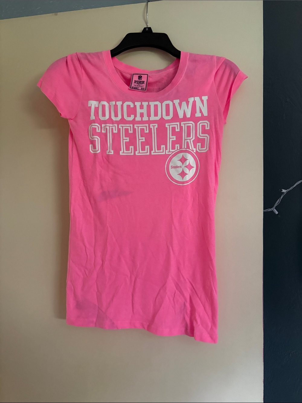 Pink Touchdown Steelers Graphic Tee